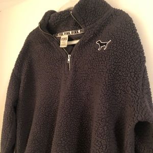 Pink Victoria Secret Gray Zip